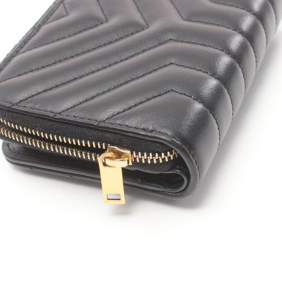 Yves Saint Laurent JOAN Leather Wallet Black - Picture 4 of 6